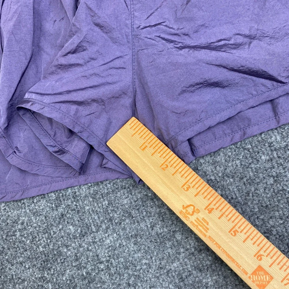FP Movement Free People The Way Home Shorts Purple High Rise Smocked Waist M - Picture 5 of 7